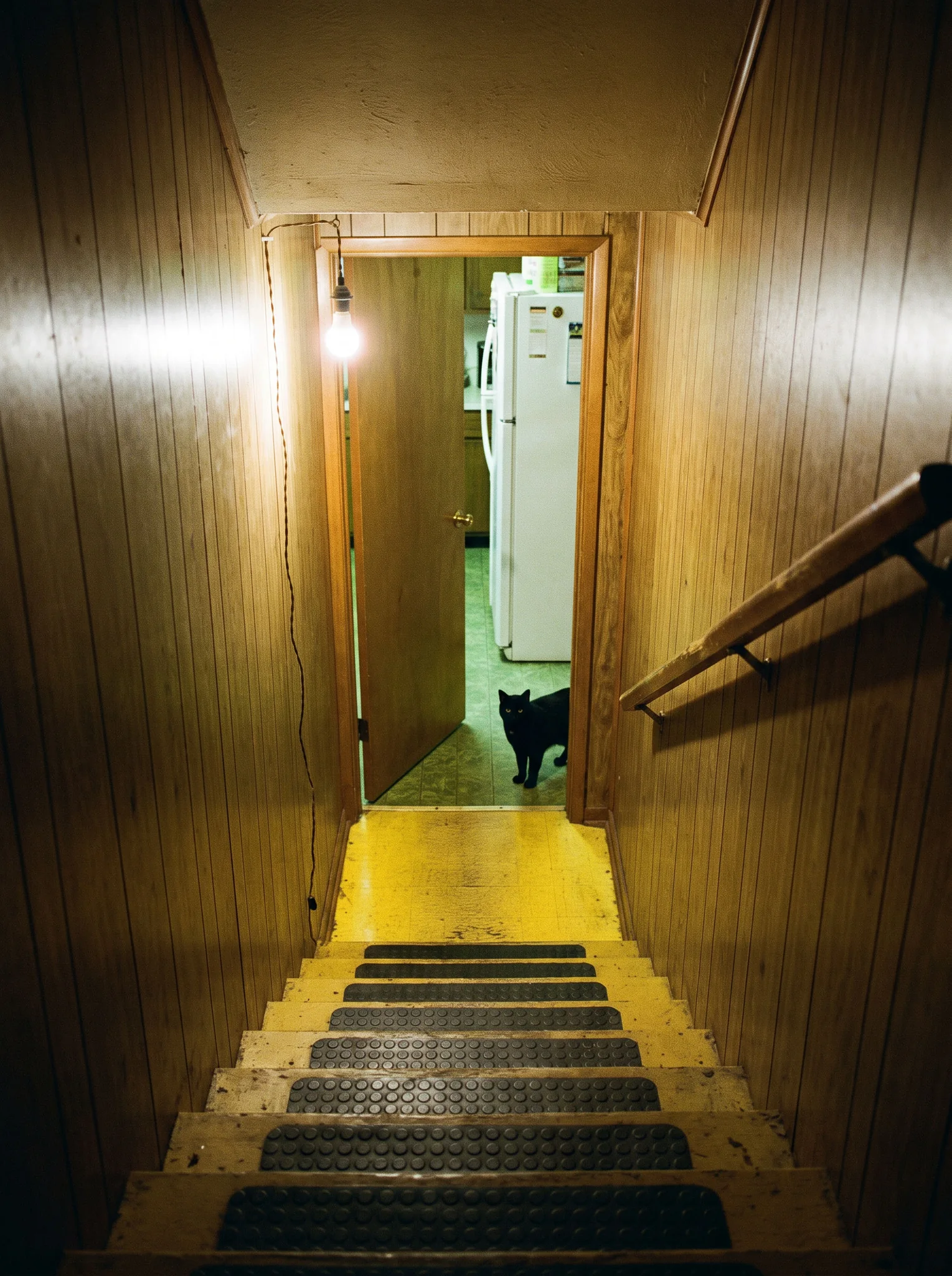 The stairs down