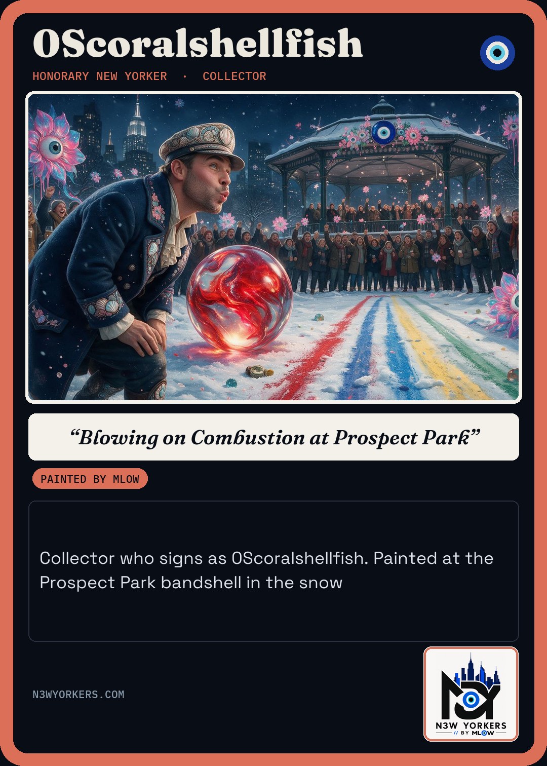 The Honorary card for 0Scoralshellfish, painted by MLow