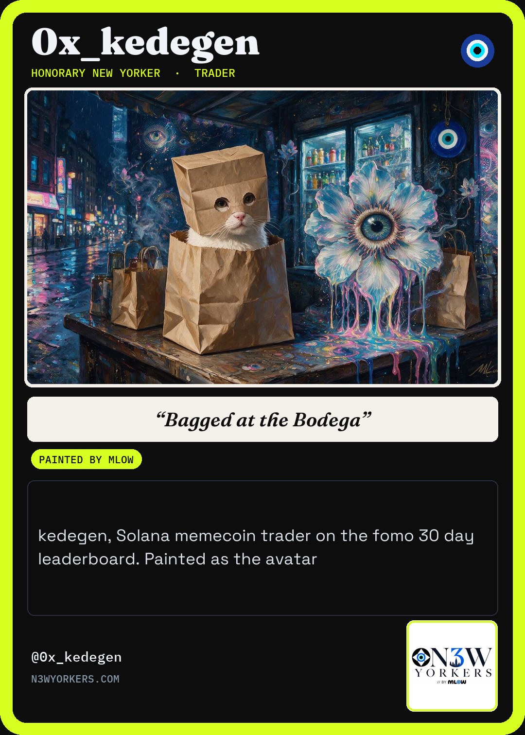The Honorary card for 0x_kedegen, painted by MLow