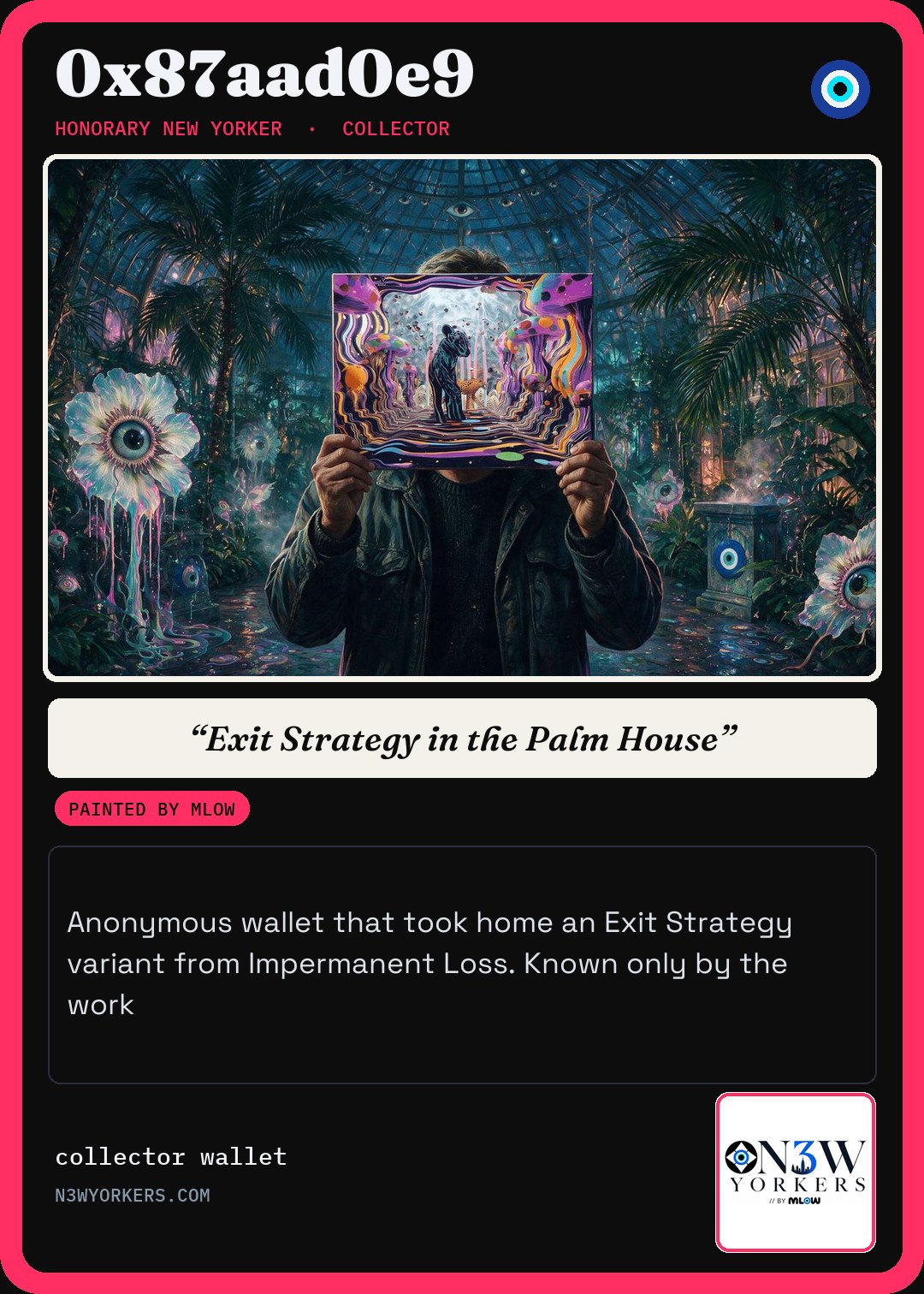 The Honorary card for 0x87aad0e9, painted by MLow