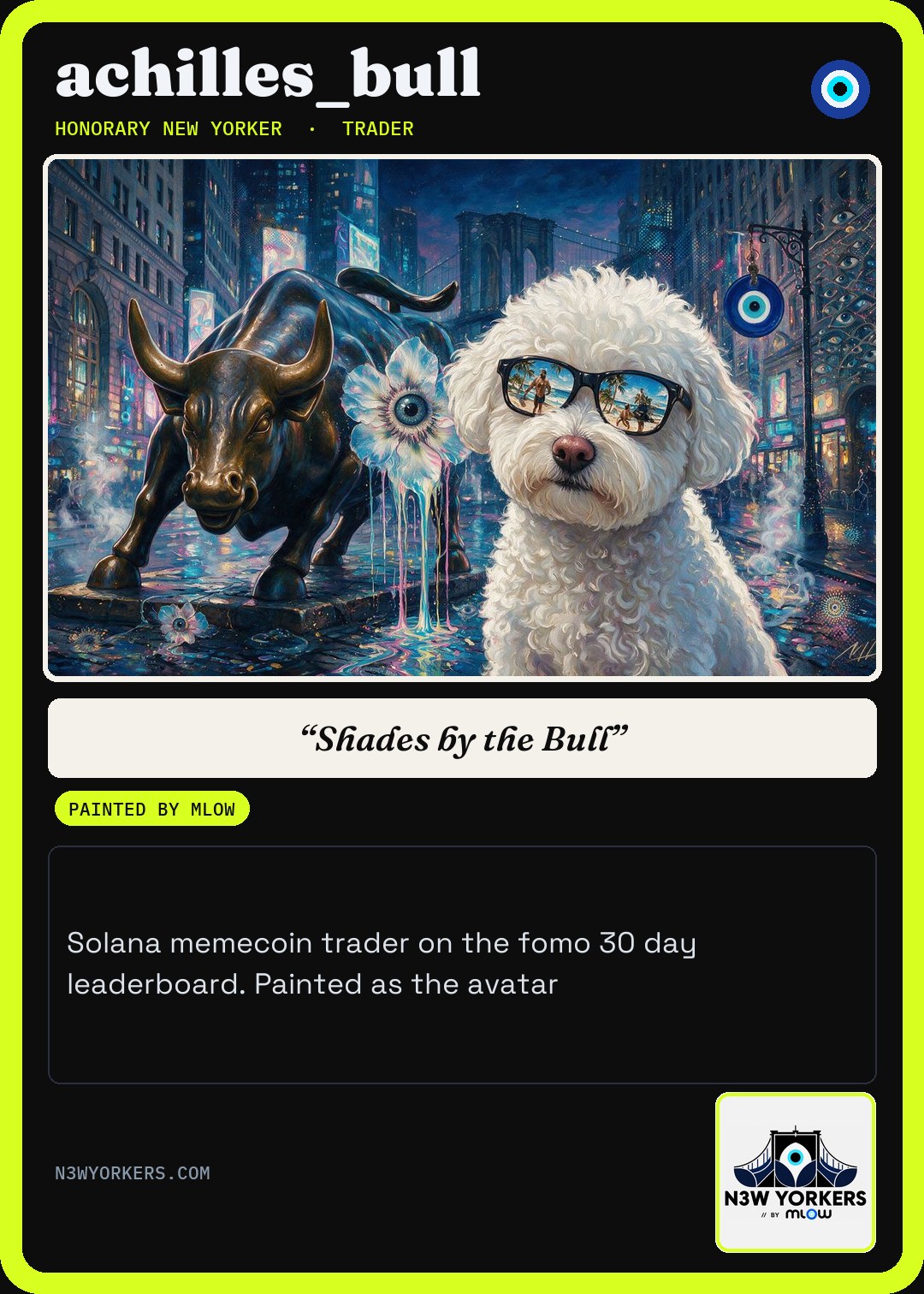 The Honorary card for achilles_bull, painted by MLow