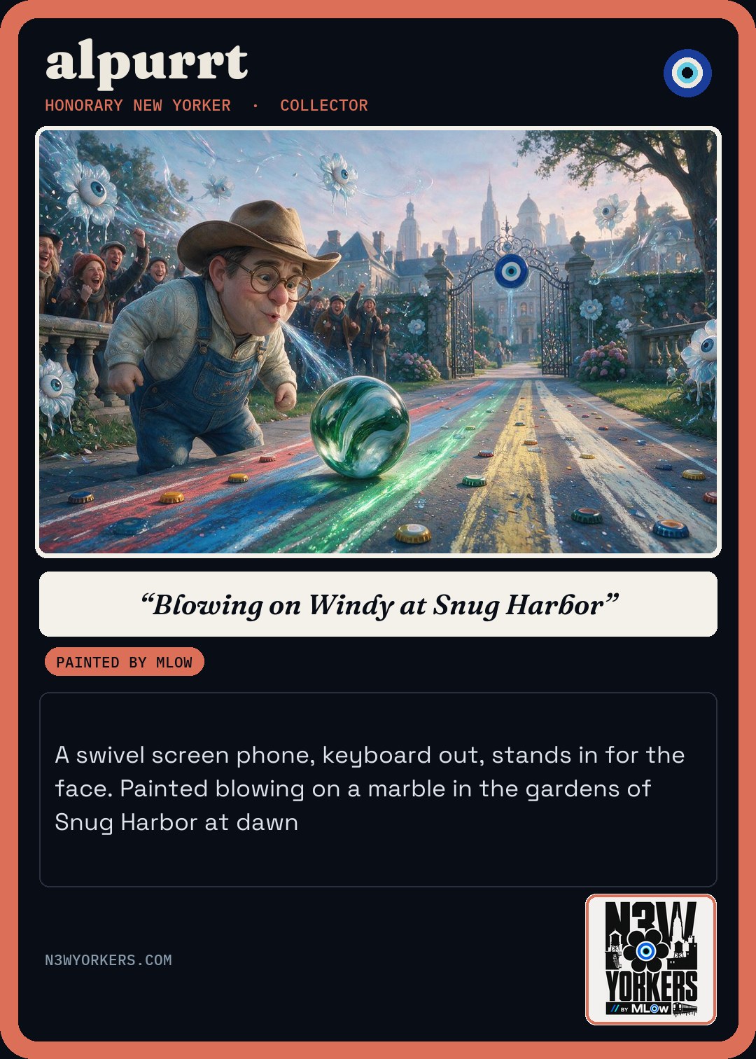 The Honorary card for alpurrt, painted by MLow
