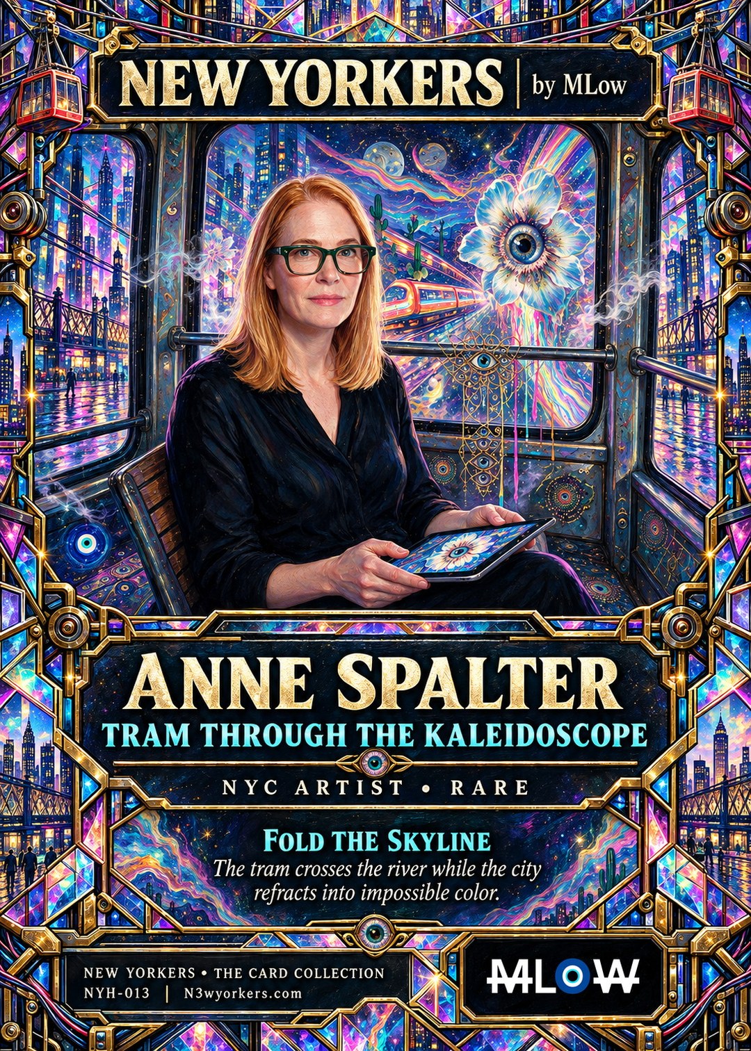 The Honorary card for Anne Spalter, painted by MLow