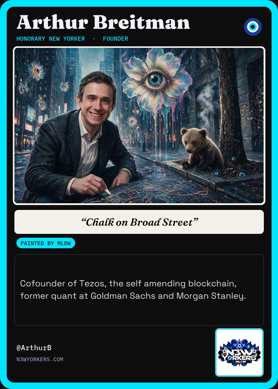 The Honorary card for Arthur Breitman, painted by MLow