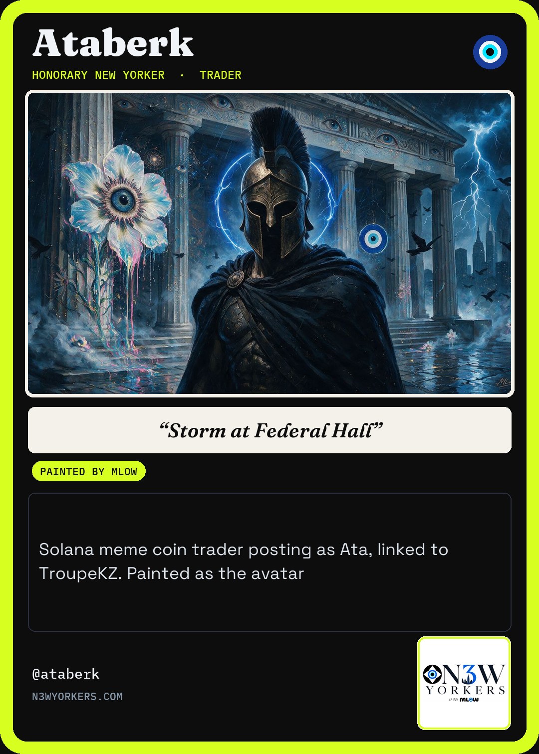The Honorary card for Ataberk, painted by MLow