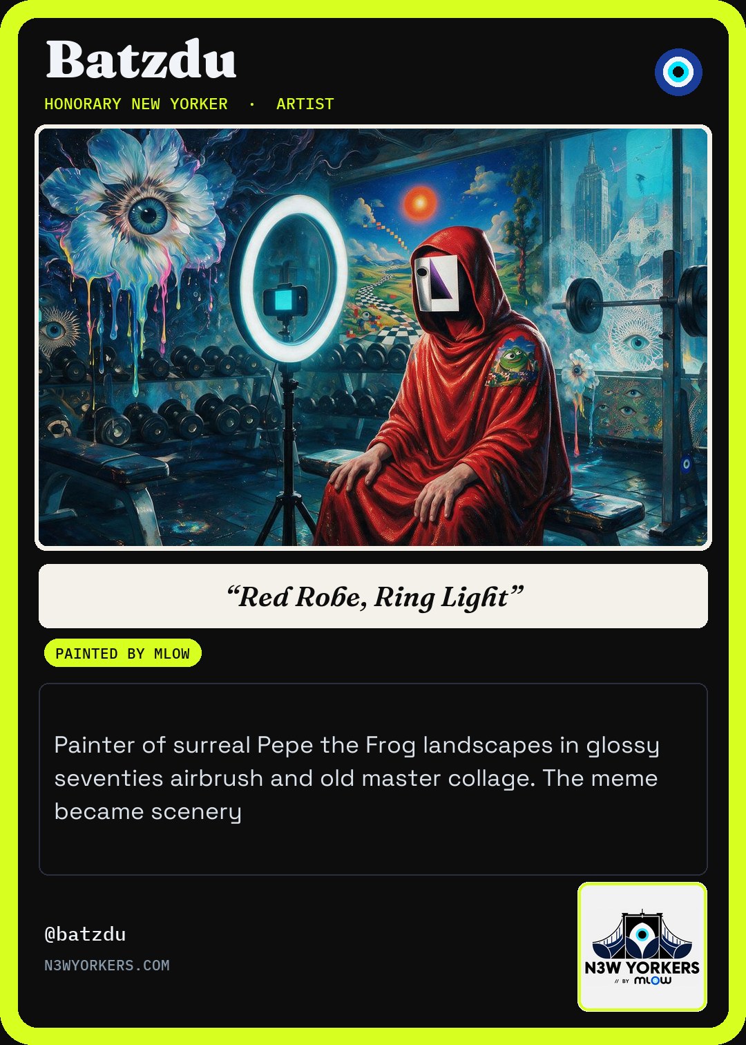 The Honorary card for Batzdu, painted by MLow