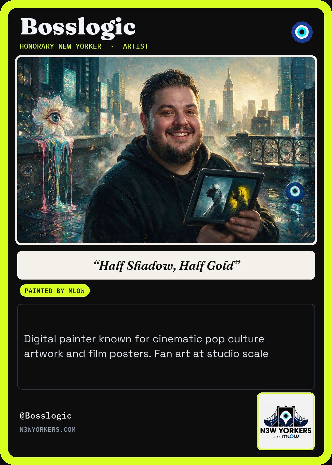 The Honorary card for Bosslogic, painted by MLow