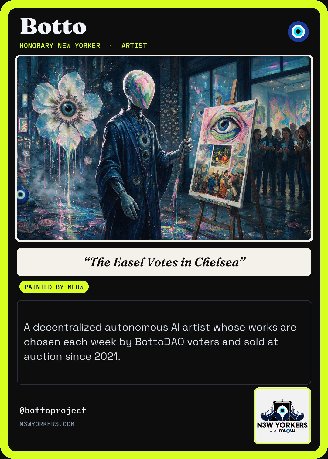 The Honorary card for Botto, painted by MLow