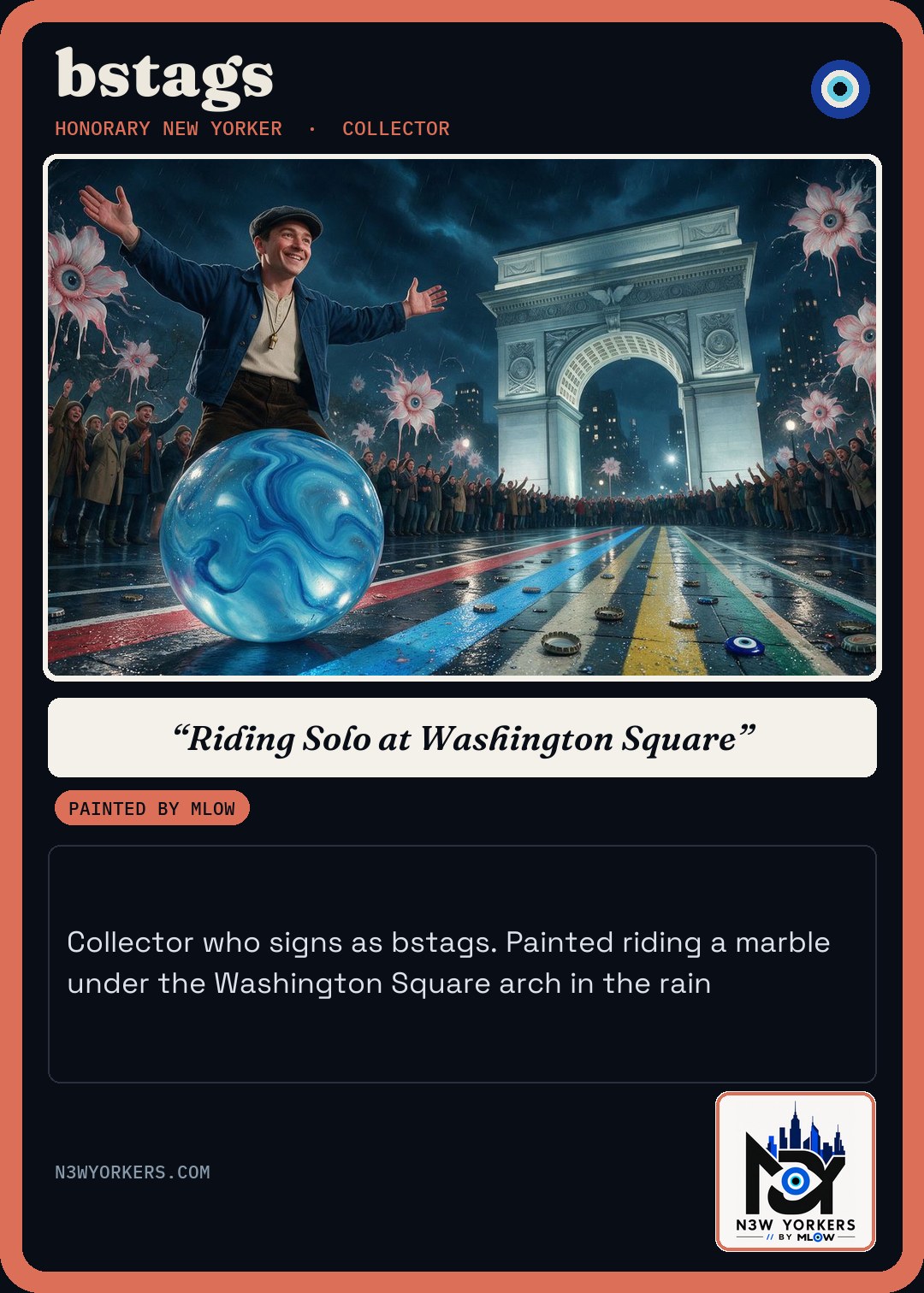The Honorary card for bstags, painted by MLow