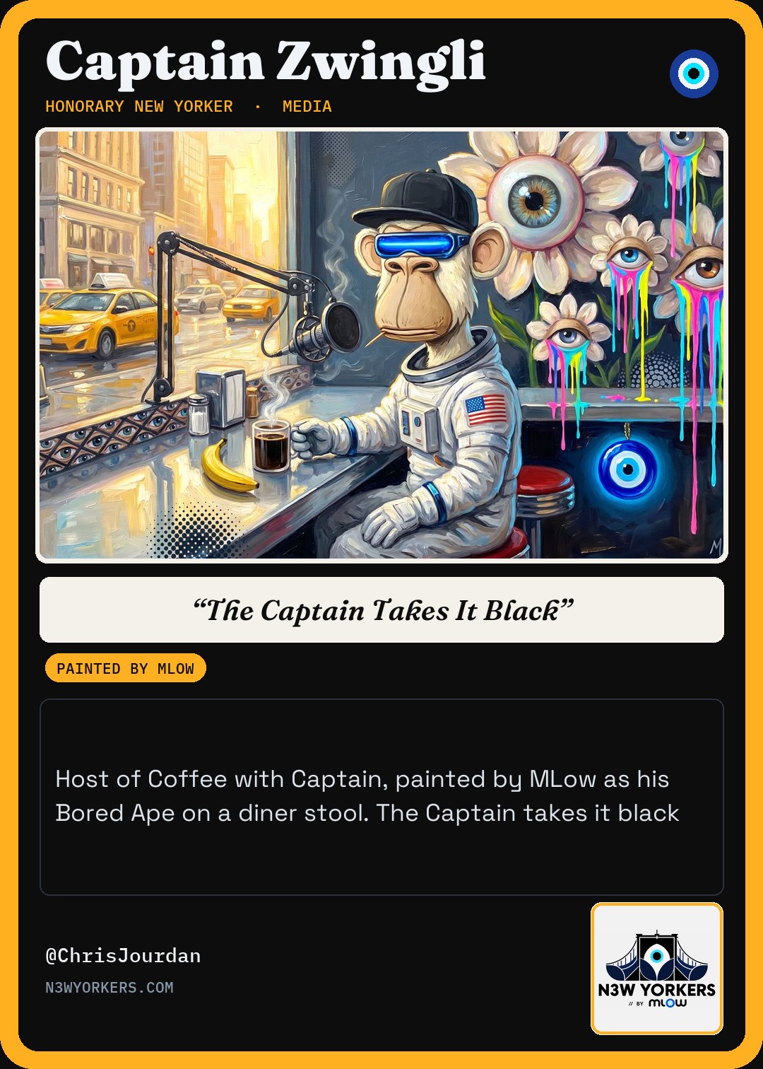 The Honorary card for Captain Zwingli, painted by MLow