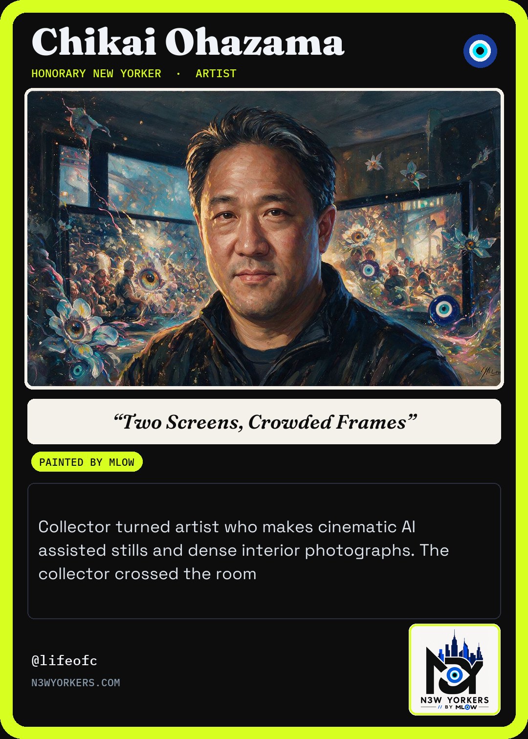 The Honorary card for Chikai Ohazama, painted by MLow