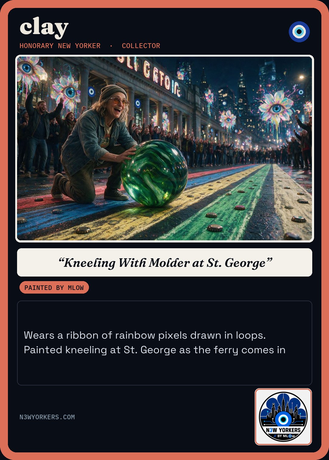 The Honorary card for clay, painted by MLow
