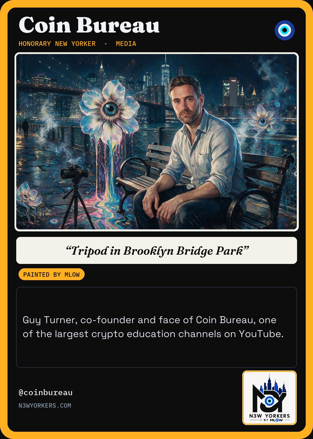 The Honorary card for Coin Bureau, painted by MLow