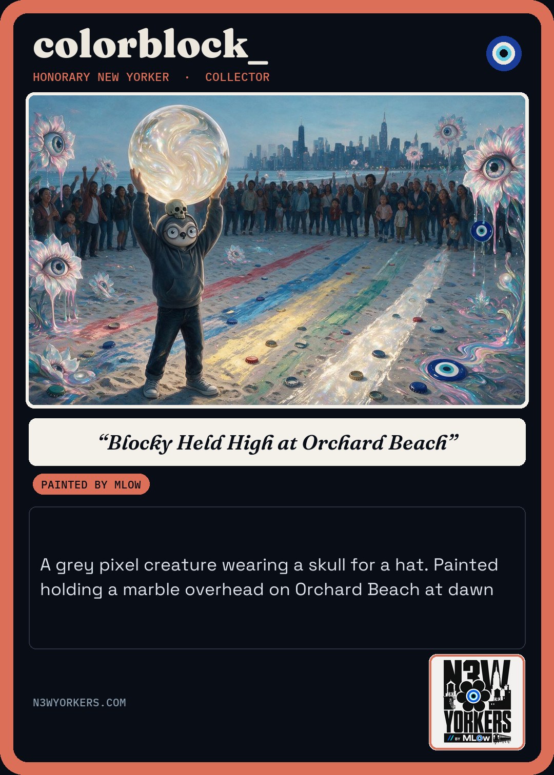 The Honorary card for colorblock_, painted by MLow