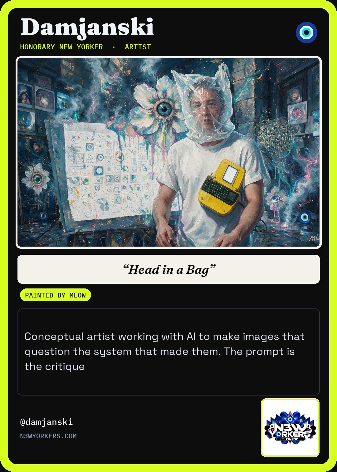 The Honorary card for Damjanski, painted by MLow