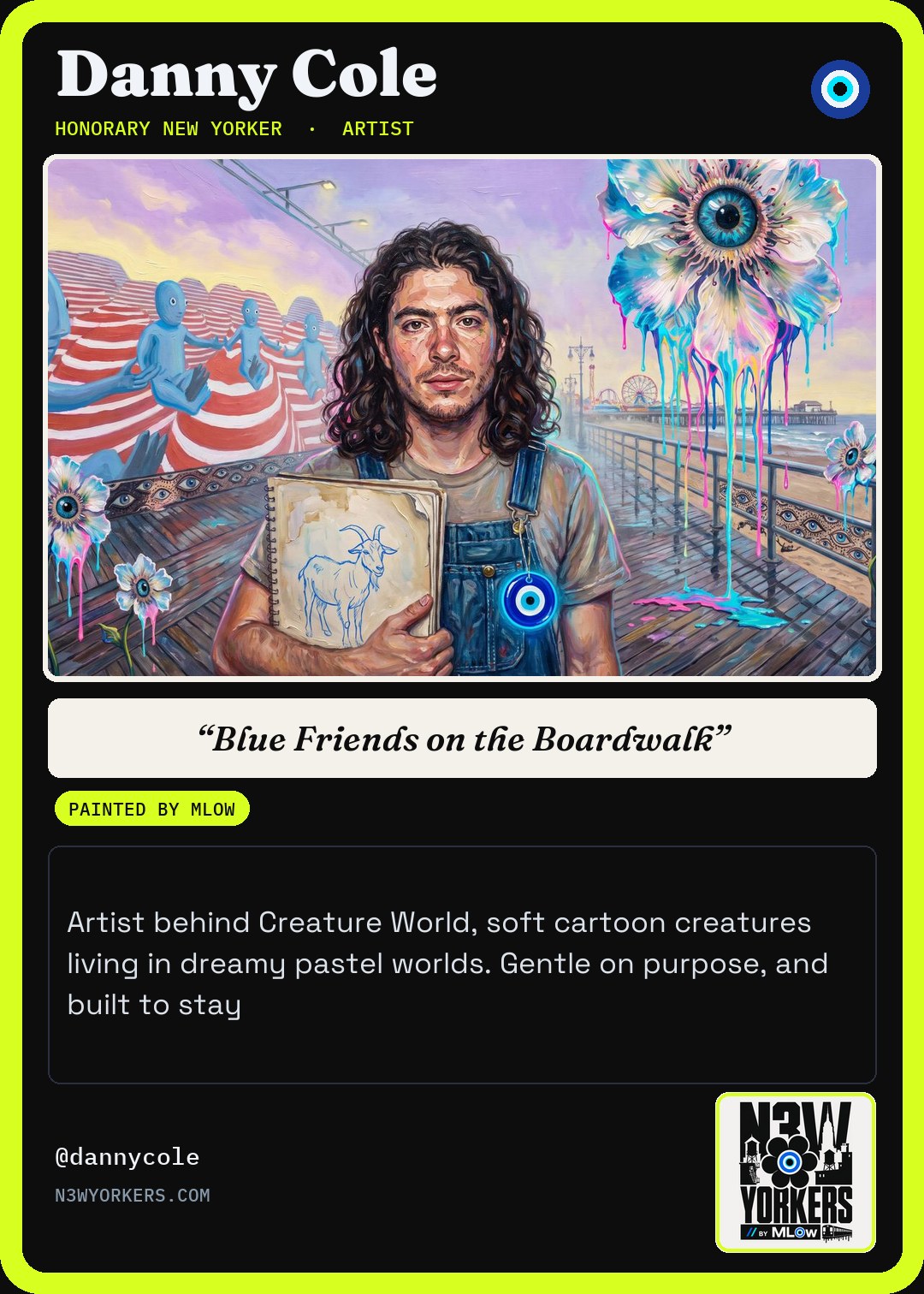 The Honorary card for Danny Cole, painted by MLow