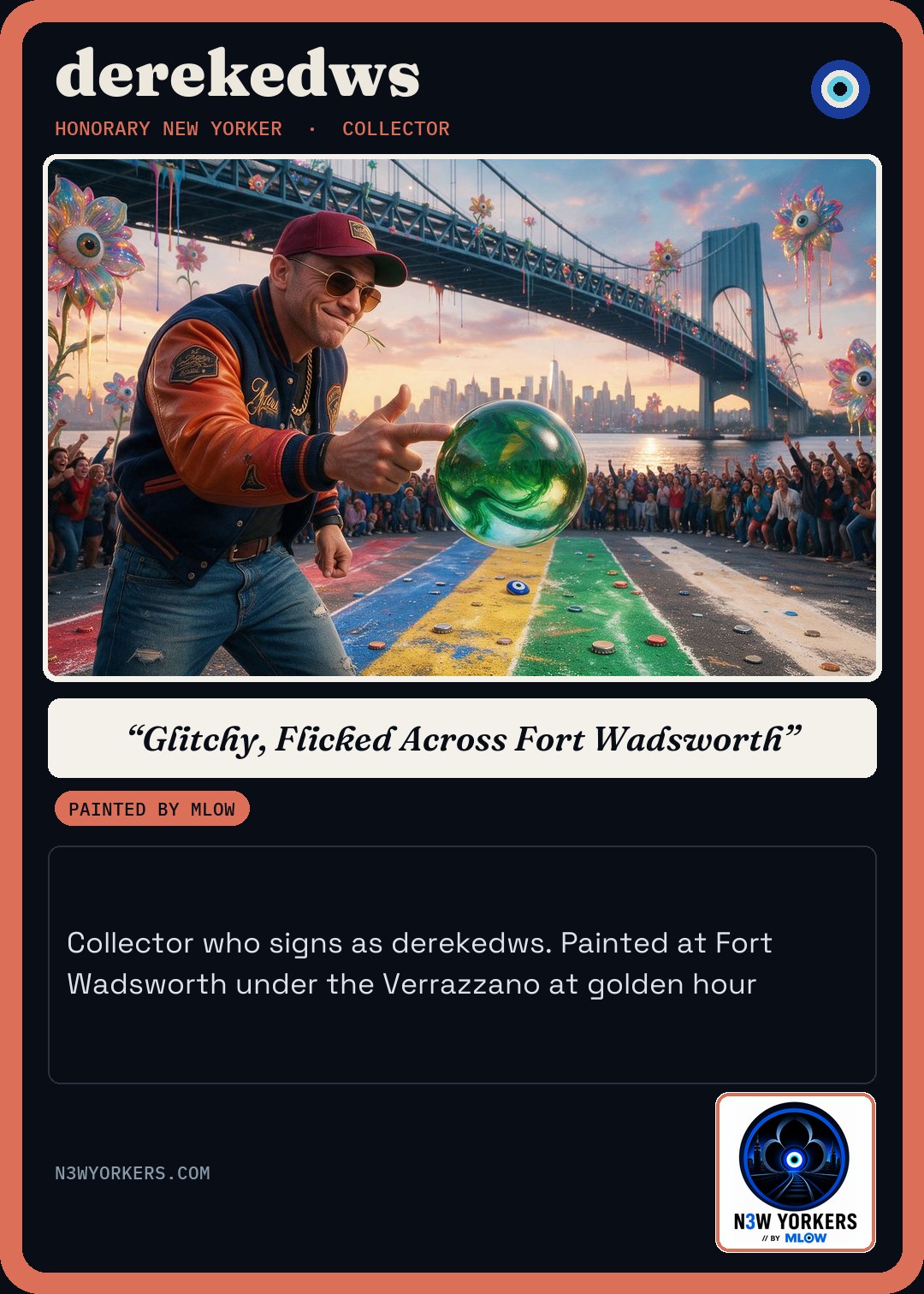 The Honorary card for derekedws, painted by MLow