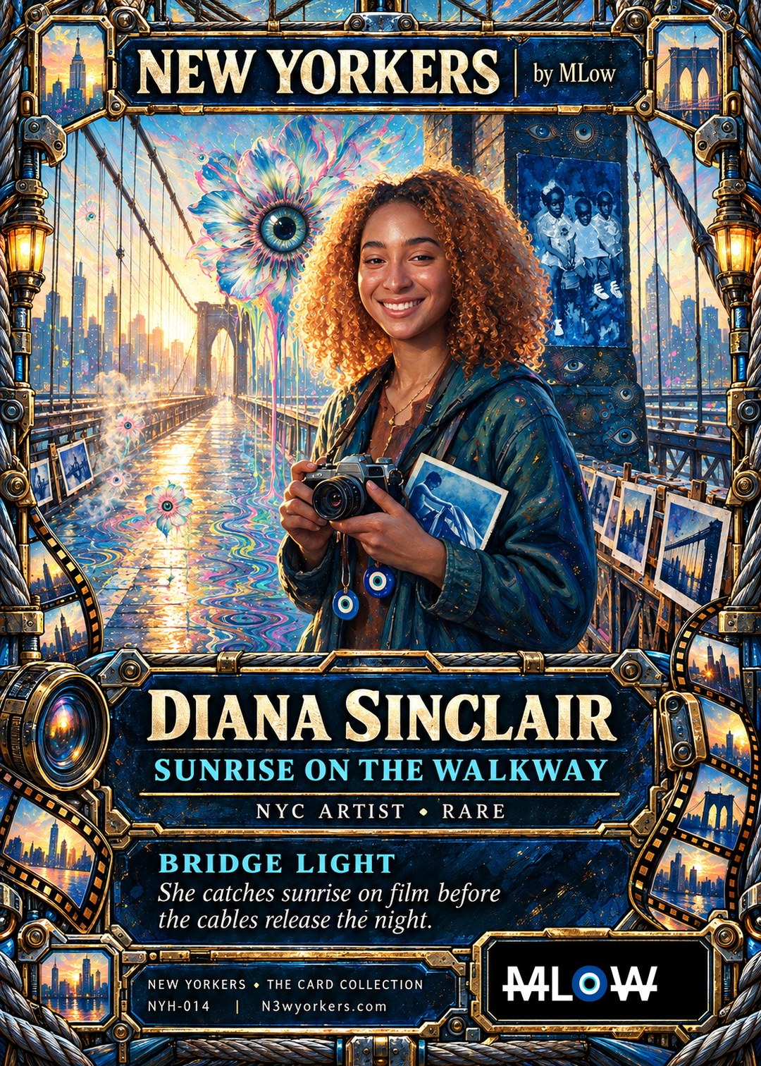 The Honorary card for Diana Sinclair, painted by MLow