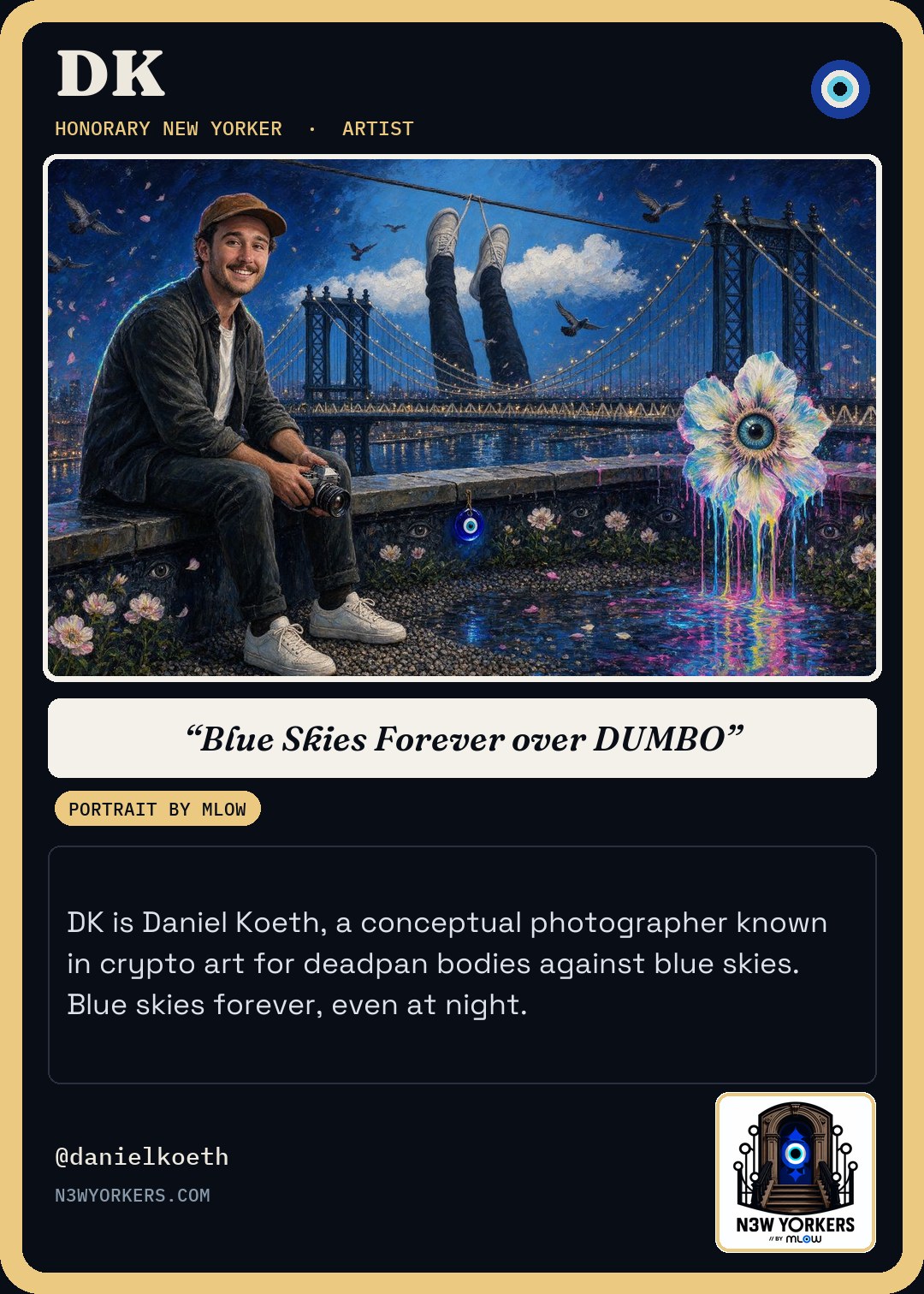 The Honorary card for DK, portrait by MLow