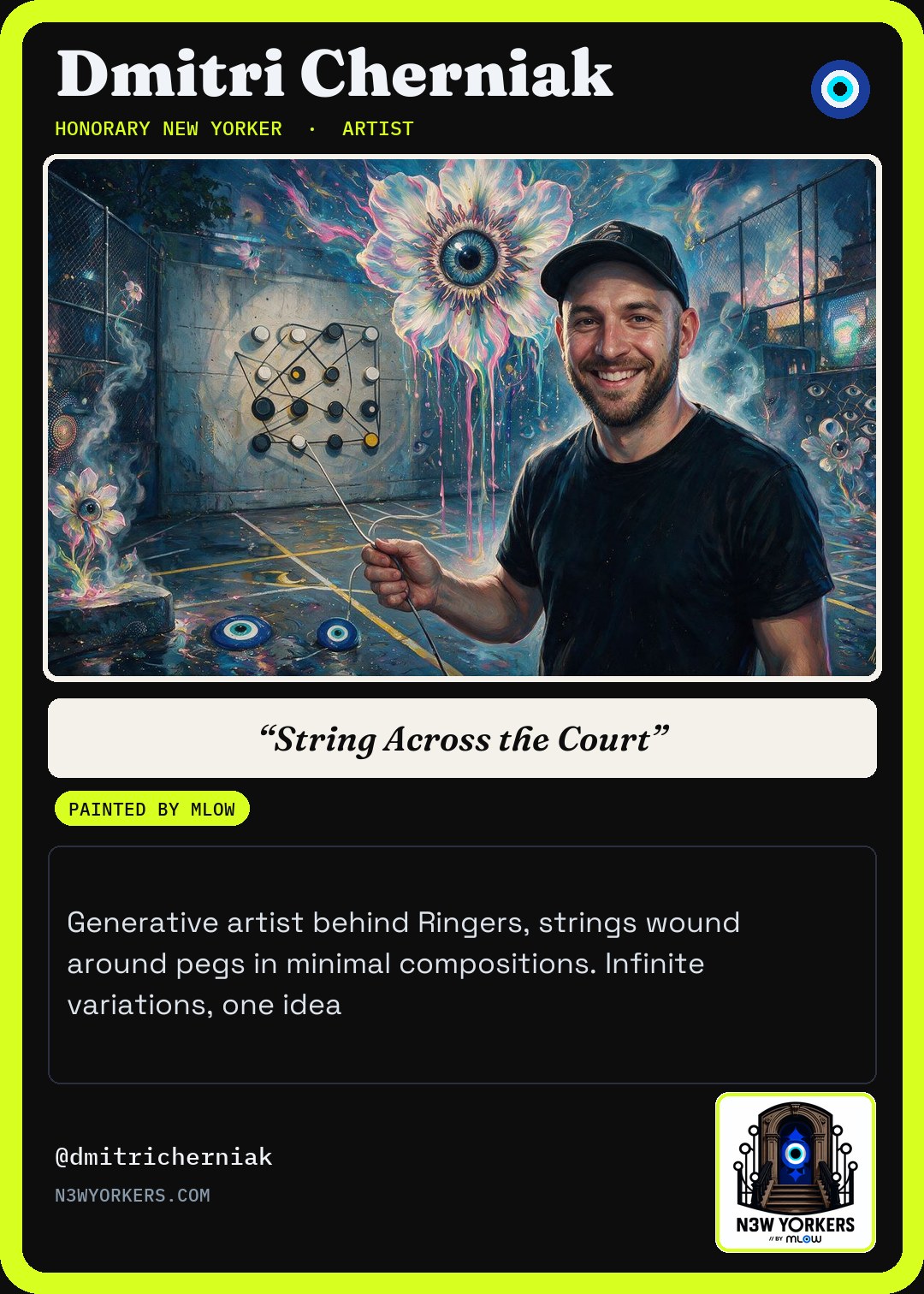 The Honorary card for Dmitri Cherniak, painted by MLow