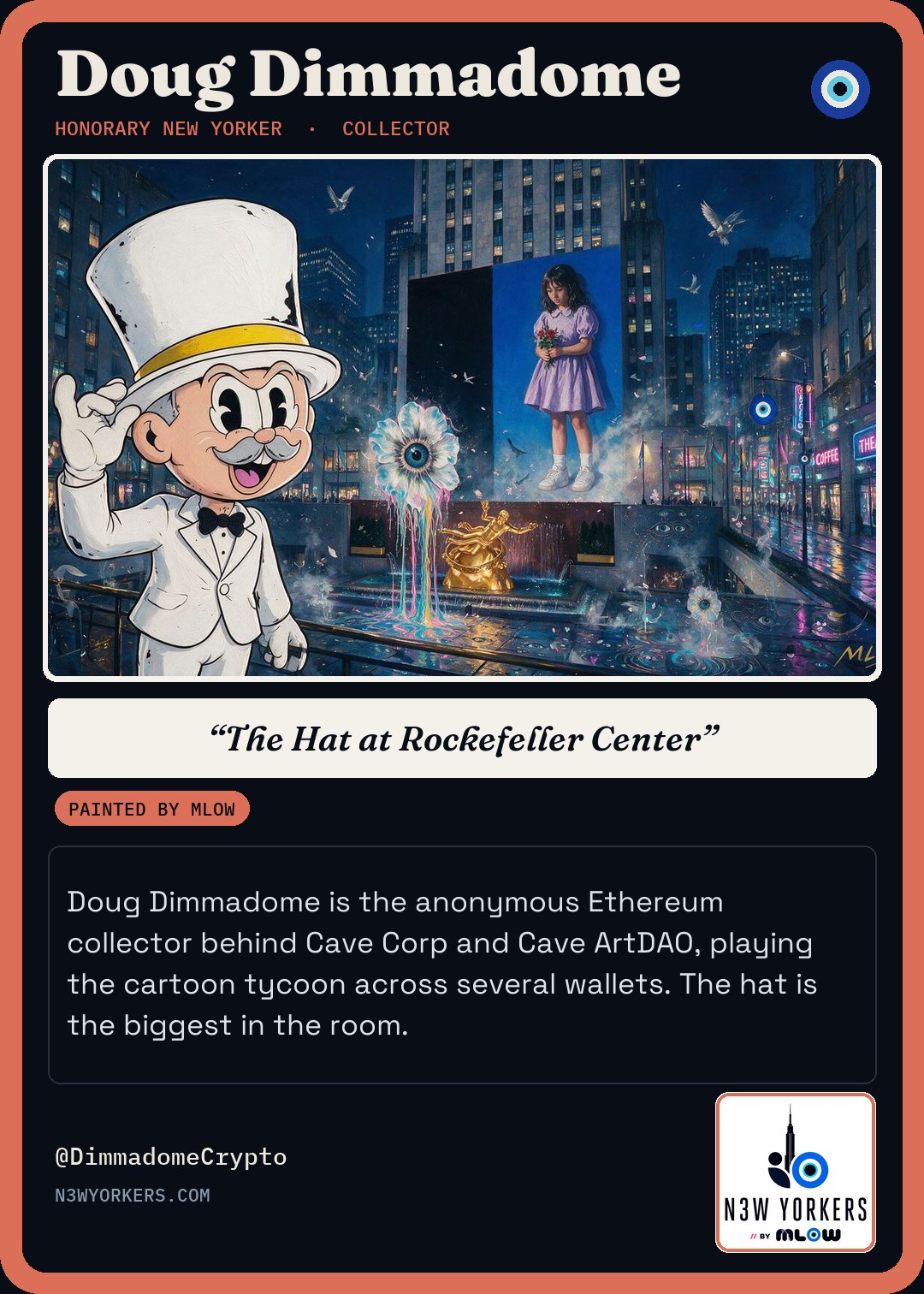 The Honorary card for Doug Dimmadome, painted by MLow