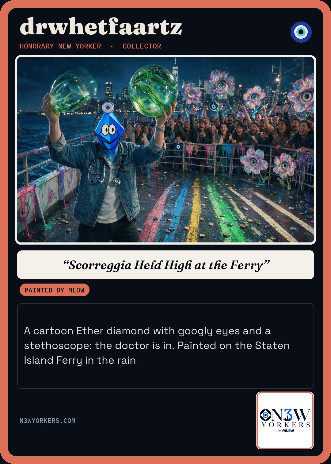 The Honorary card for drwhetfaartz, painted by MLow