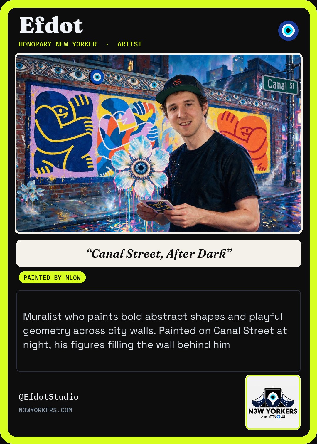The Honorary card for Efdot, painted by MLow