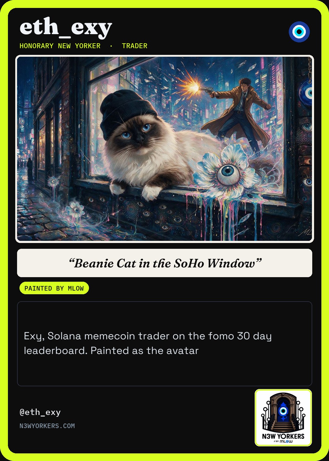 The Honorary card for eth_exy, painted by MLow