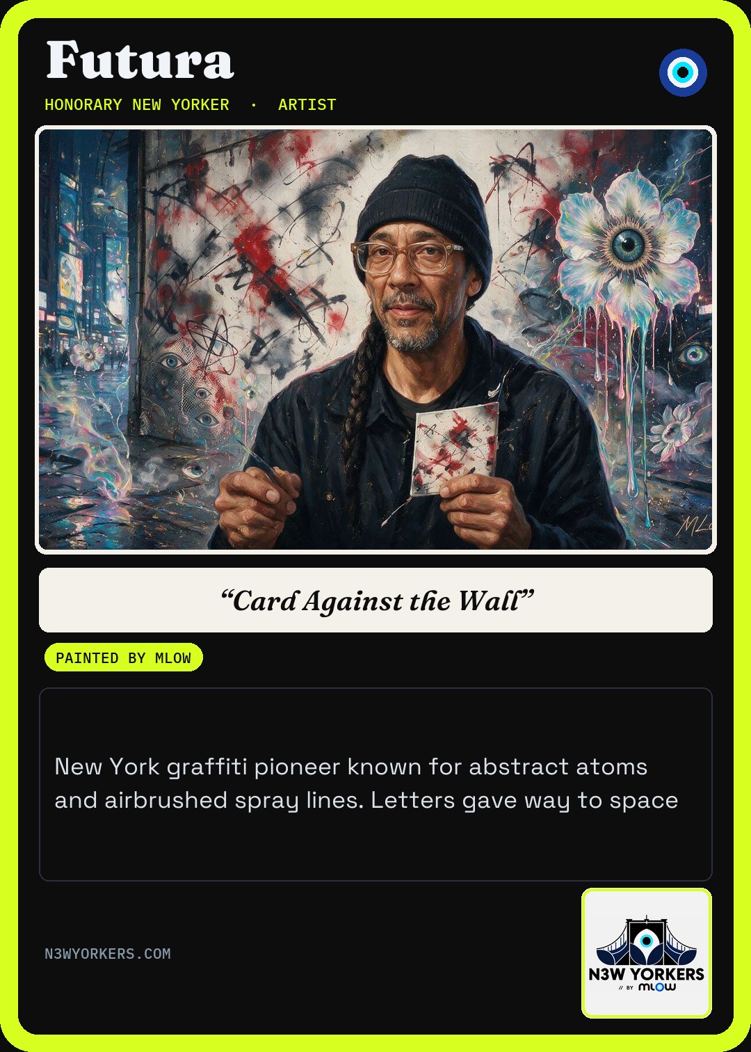 The Honorary card for Futura, painted by MLow