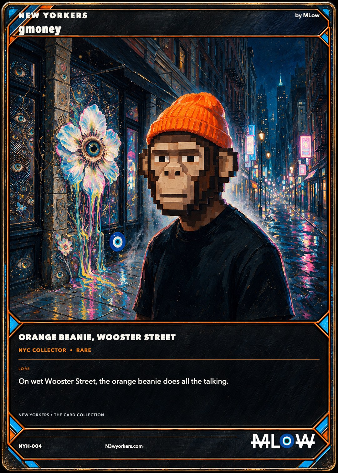 The Honorary card for gmoney, painted by MLow
