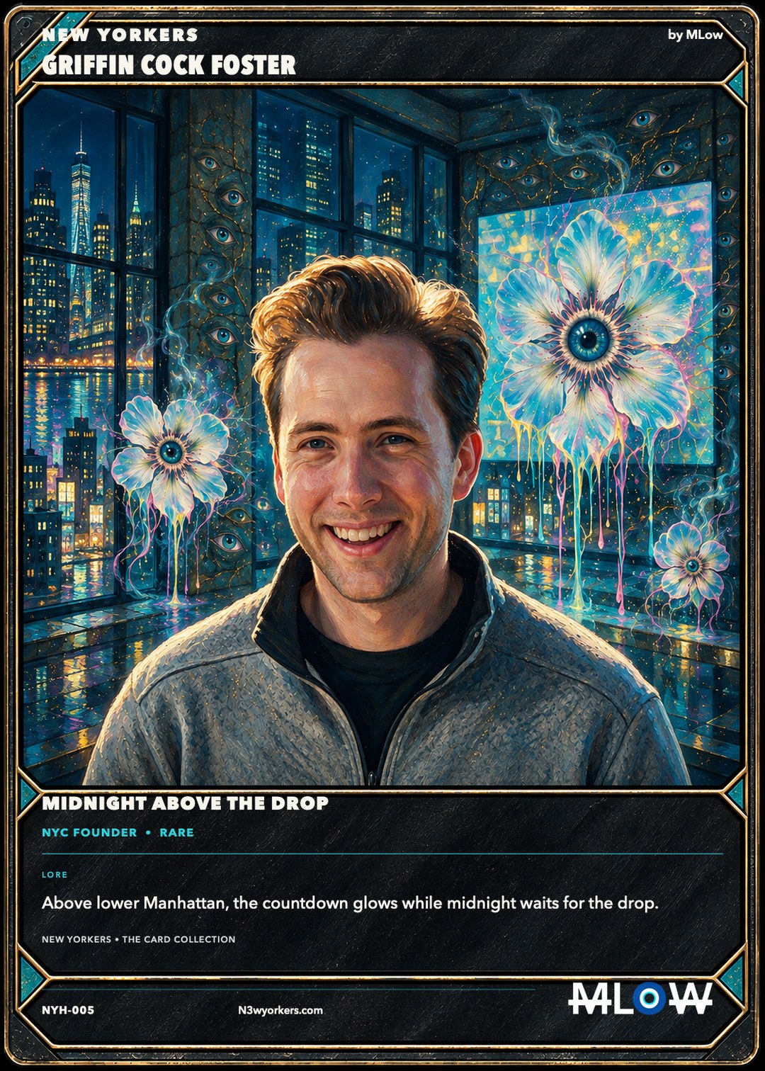 The Honorary card for Griffin Cock Foster, painted by MLow