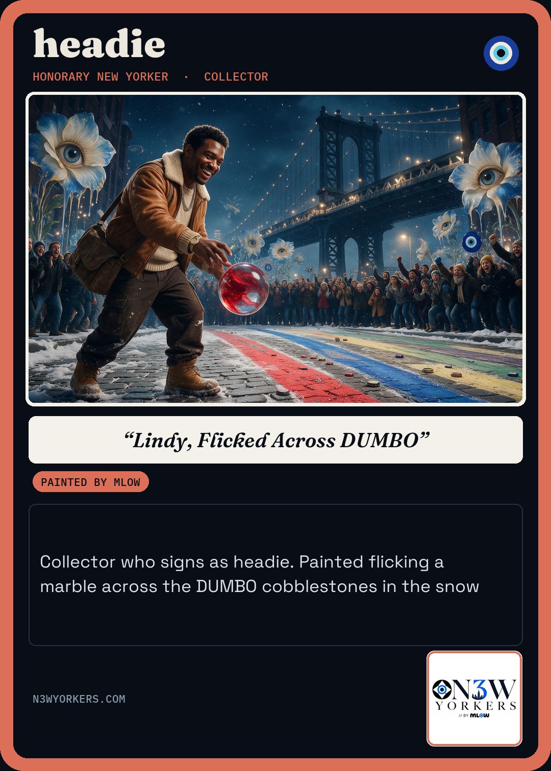 The Honorary card for headie, painted by MLow