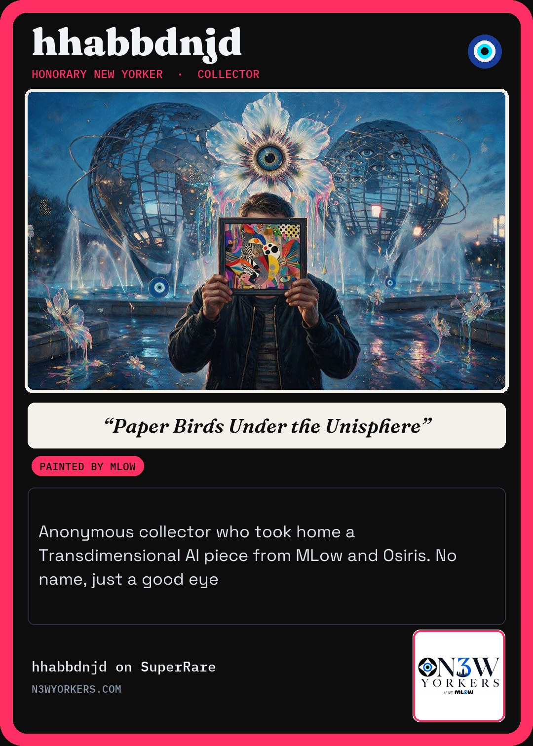 The Honorary card for hhabbdnjd, painted by MLow