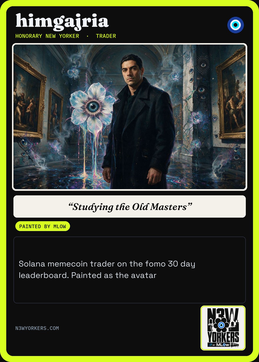The Honorary card for himgajria, painted by MLow