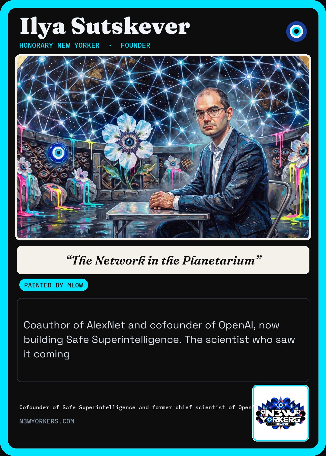 The Honorary card for Ilya Sutskever, painted by MLow