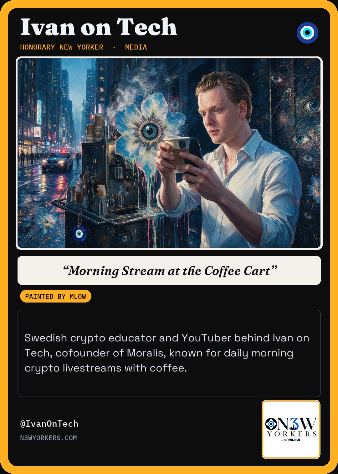 The Honorary card for Ivan on Tech, painted by MLow