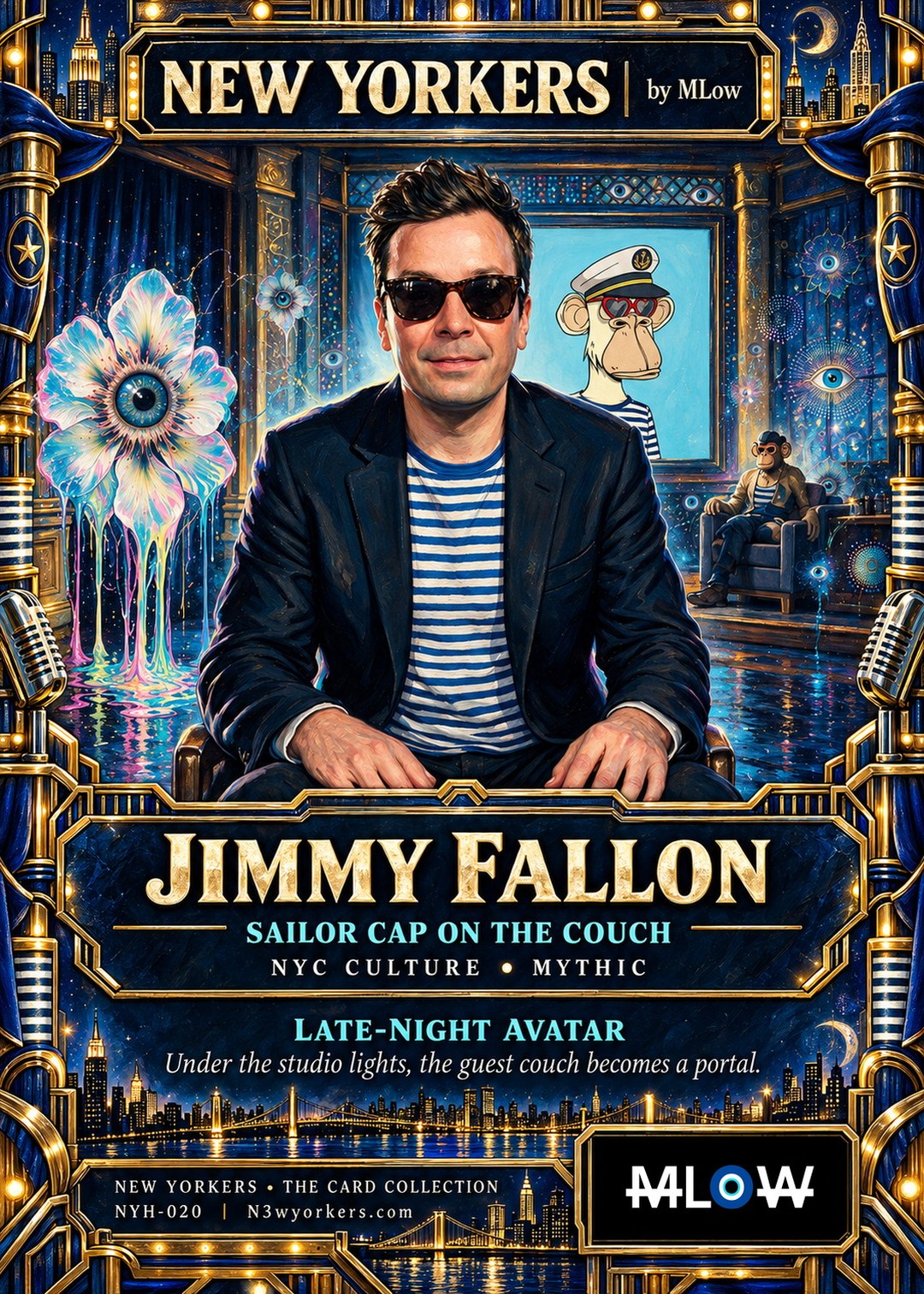 The Honorary card for Jimmy Fallon, painted by MLow