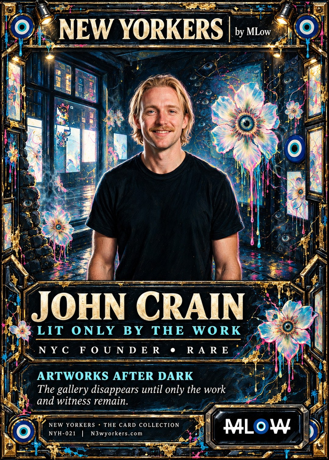The Honorary card for John Crain, painted by MLow