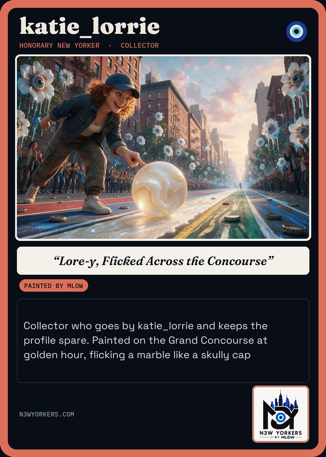 The Honorary card for katie_lorrie, painted by MLow