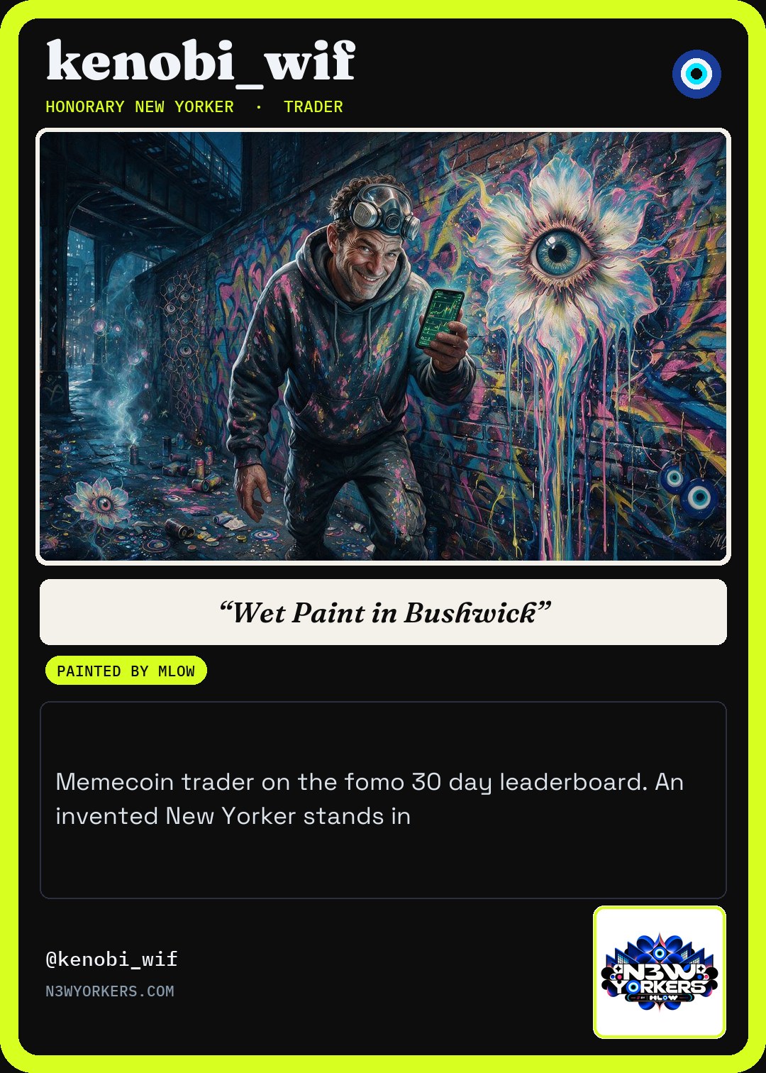 The Honorary card for kenobi_wif, painted by MLow