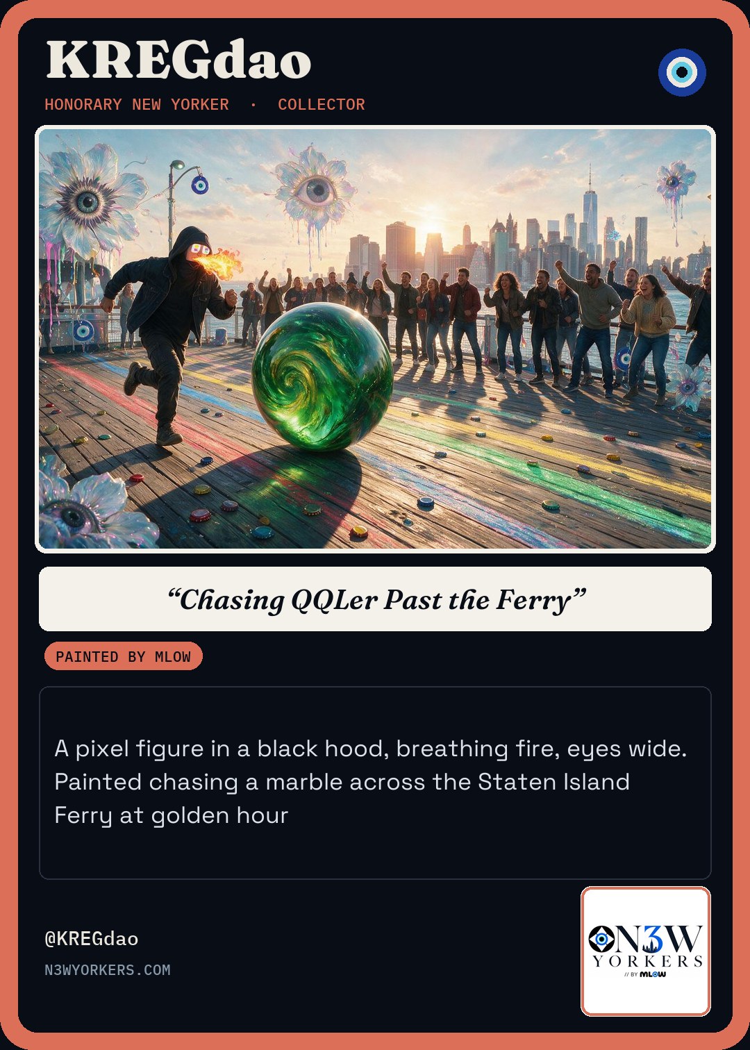The Honorary card for KREGdao, painted by MLow