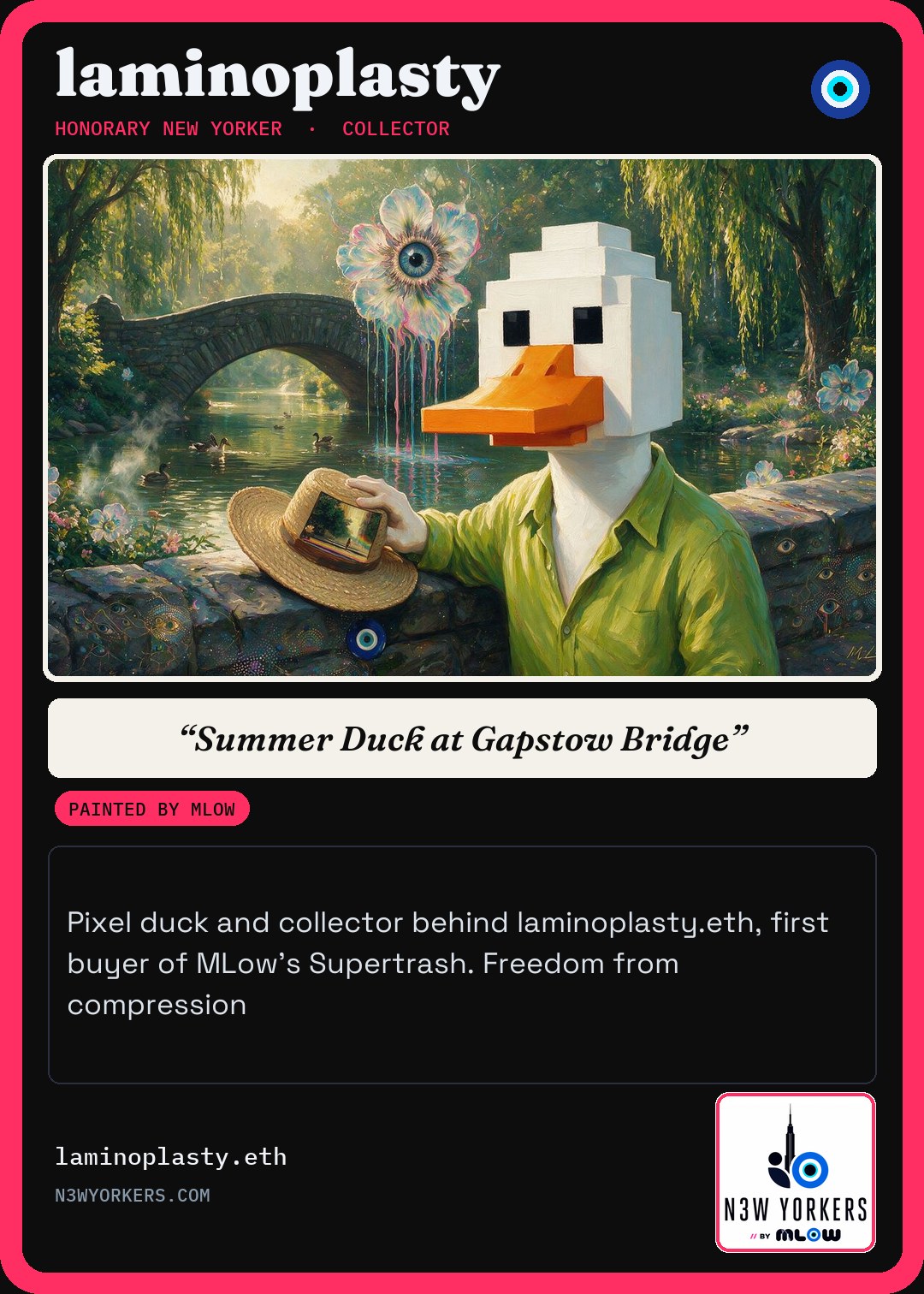 The Honorary card for laminoplasty, painted by MLow