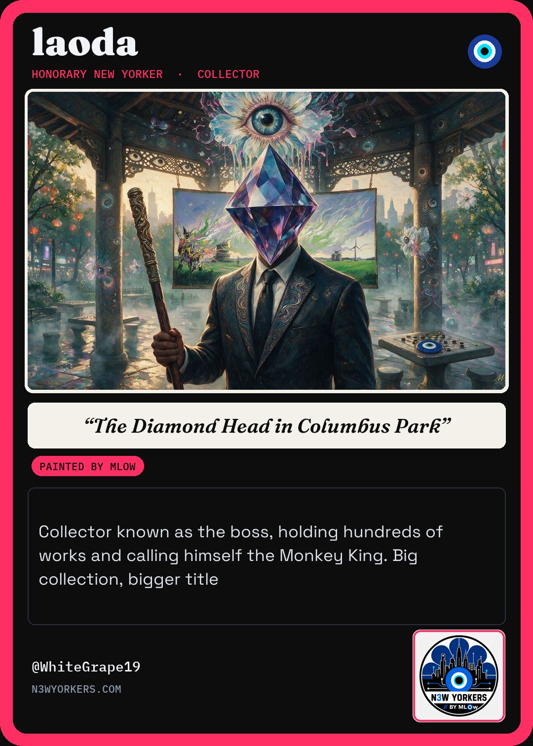 The Honorary card for laoda, painted by MLow