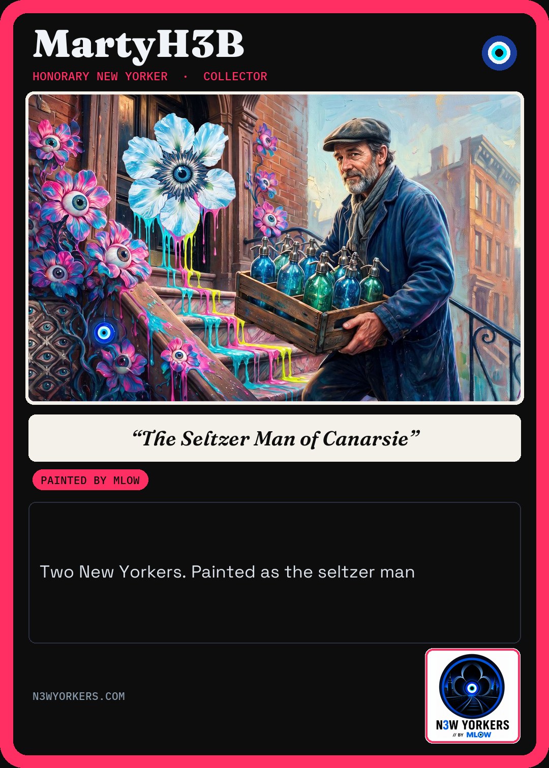 The Honorary card for MartyH3B, painted by MLow