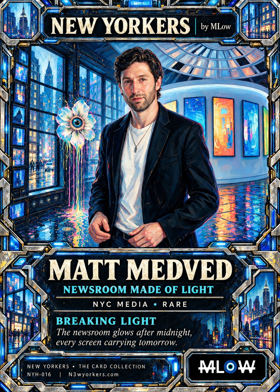 The Honorary card for Matt Medved, painted by MLow