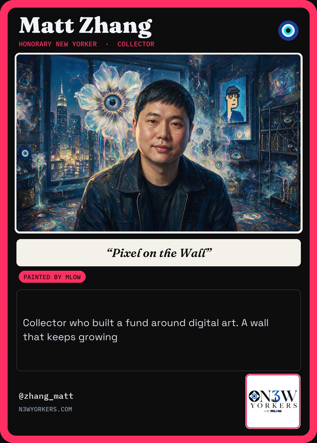 The Honorary card for Matt Zhang, painted by MLow