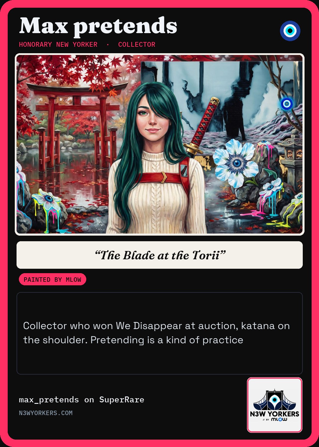 The Honorary card for Max pretends, painted by MLow