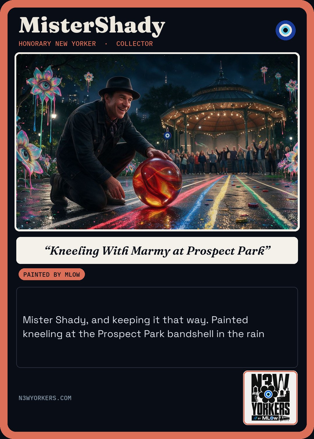 The Honorary card for MisterShady, painted by MLow
