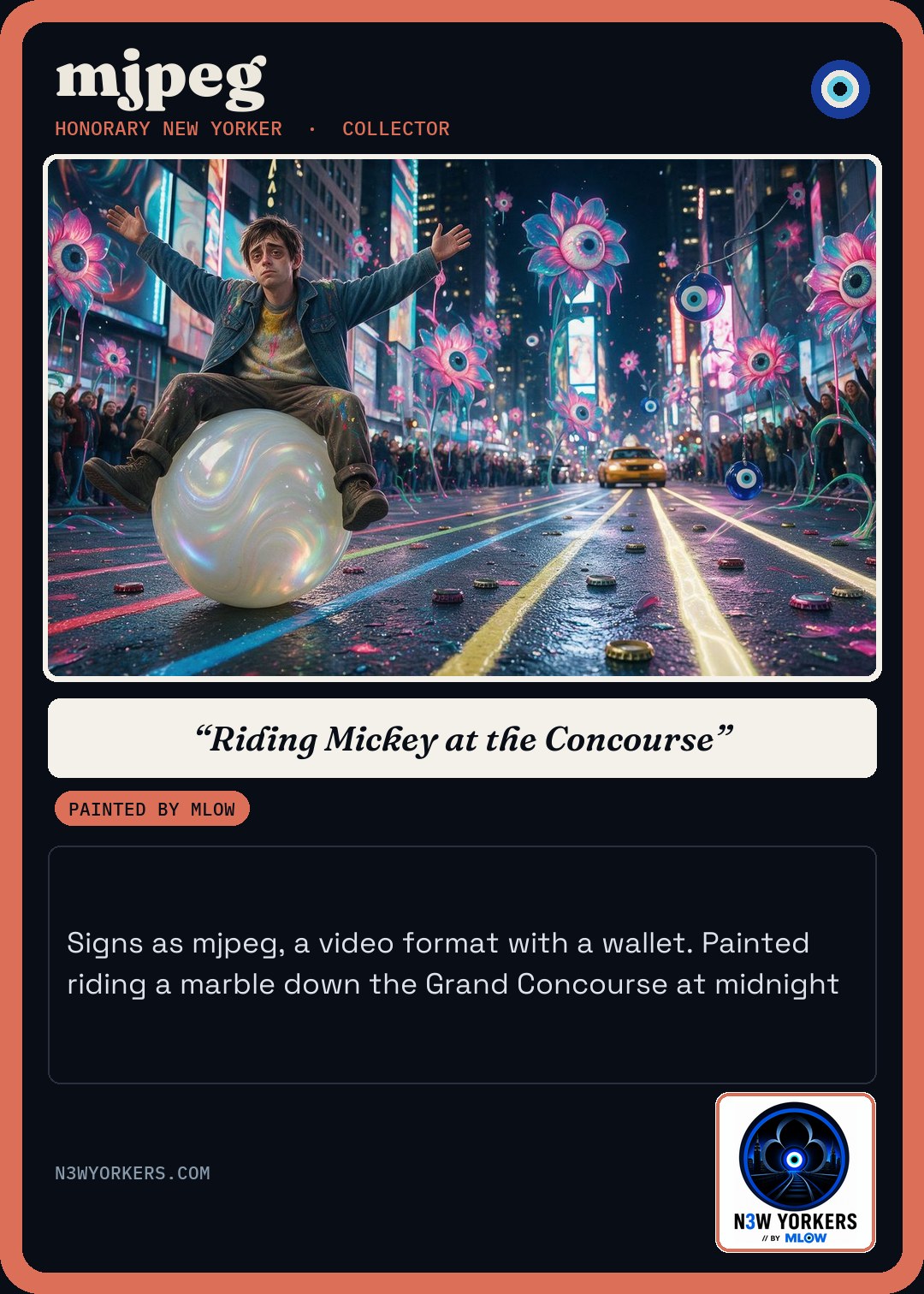 The Honorary card for mjpeg, painted by MLow