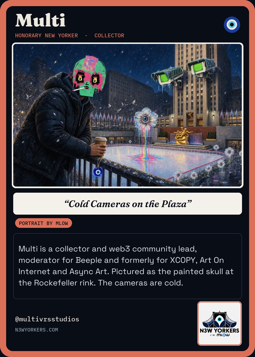 The Honorary card for Multi, portrait by MLow
